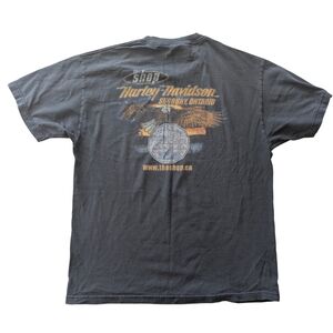 Harley Davidson Men's Large Faded Black Short Sleeve Graphic Shirt  Sudbury‎ ON